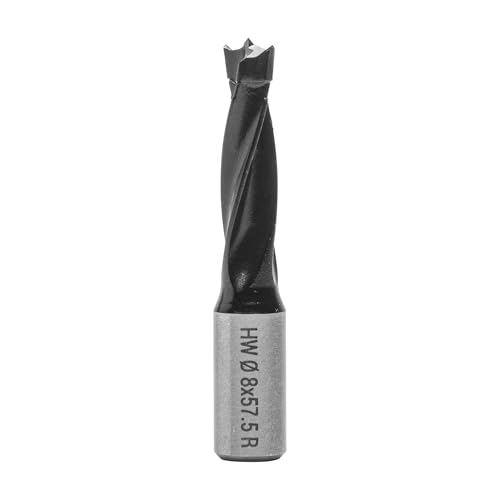 ENT 22044 Dübelbohrer HW, Schaft (S) 10 mm, Durchmesser (D) 8 mm, NL 30 mm, SL 20 mm, L 57,5 mm, Rechts von ENT European Norm Tools