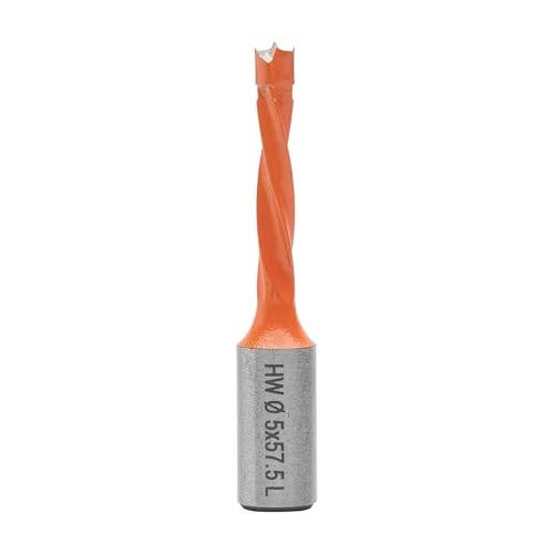 ENT 22081 Dübelbohrer HW, Schaft (S) 10 mm, Durchmesser (D) 5 mm, NL 30 mm, SL 20 mm, L 57,5 mm, Links von ENT