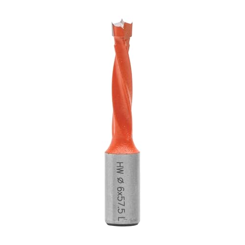 ENT 22082 Dübelbohrer HW, Schaft (S) 10 mm, Durchmesser (D) 6 mm, NL 30 mm, SL 20 mm, L 57,5 mm, Links von ENT European Norm Tools