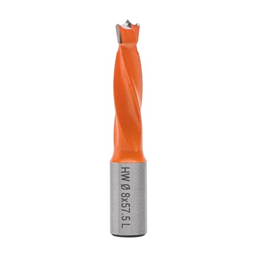 ENT 22084 Dübelbohrer HW, Schaft (S) 10 mm, Durchmesser (D) 8 mm, NL 30 mm, SL 20 mm, L 57,5 mm, Links von ENT European Norm Tools