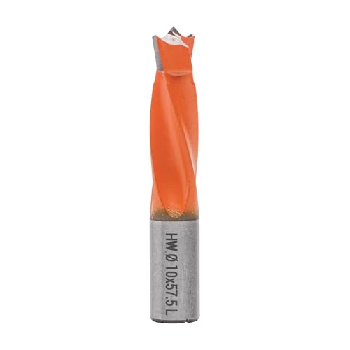 ENT 22086 Dübelbohrer HW, Schaft (S) 10 mm, Durchmesser (D) 10 mm, NL 30 mm, SL 20 mm, L 57,5 mm, Links von ENT European Norm Tools