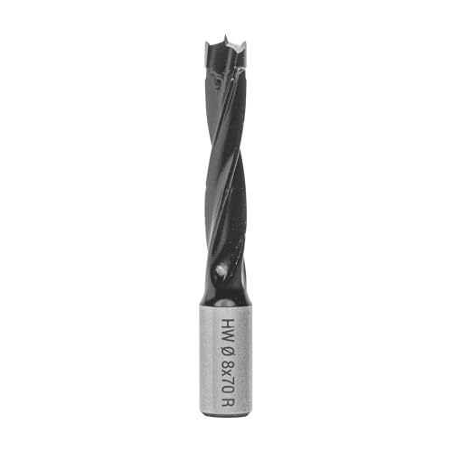 ENT 22284 Dübelbohrer HW, Schaft (S) 10 mm, Durchmesser (D) 8 mm, NL 43 mm, SL 20 mm, L 70 mm, Rechts von ENT