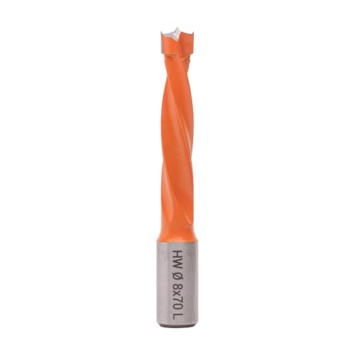 ENT 22324 Dübelbohrer HW, Schaft (S) 10 mm, Durchmesser (D) 8 mm, NL 43 mm, SL 20 mm, L 70 mm, Links von ENT European Norm Tools