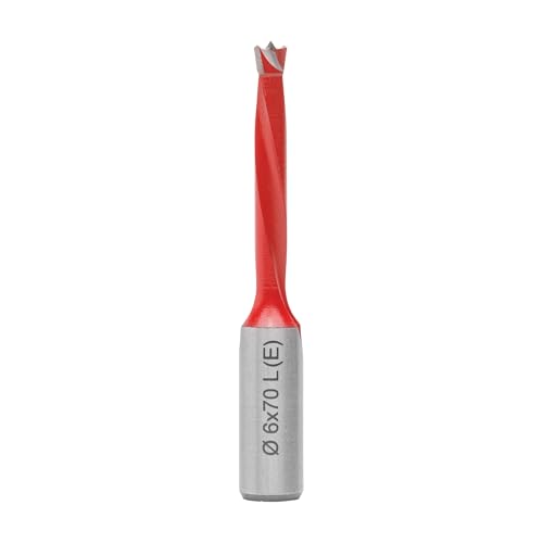 ENT 22402 Dübelbohrer HW, Schaft (S) 10 mm, Durchmesser (D) 6 mm, NL 35 mm, SL 30 mm, L 70 mm, Links von ENT European Norm Tools
