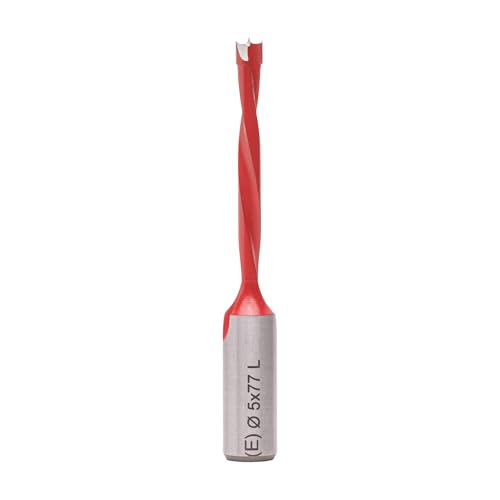 ENT 22460 Dübelbohrer HW, Schaft (S) 10 mm, Durchmesser (D) 5 mm, NL 44 mm, SL 30 mm, L 77 mm, Links von ENT European Norm Tools