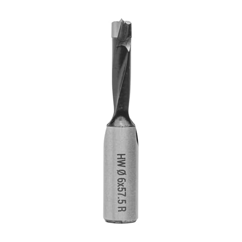 ENT 22761 Dübelbohrer HW, Schaft (S) 10 mm, Durchmesser (D) 6 mm, NL 27 mm, SL 27 mm, L 57,5 mm, Rechts von ENT European Norm Tools