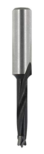 ENT 24004 Dübelbohrer HW, Schaft (S) 8 mm, Durchmesser (D) 12 mm, NL 30 mm, SL 27 mm, L 57 mm, speziell für die Oberfräse von ENT European Norm Tools