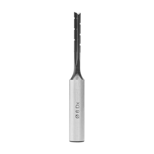 ENT 25451 Langlochfräsbohrer WS, Schaft (S) 13 mm, Ø 6 mm, Nutzlänge (NL) 50 mm, GL 105 mm, rechtsdrehend, gerade Ausführung von ENT European Norm Tools