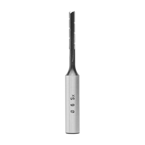 ENT 25501 Langlochfräsbohrer WS, Schaft (S) 13 mm, Ø 6 mm, Nutzlänge (NL) 50 mm, GL 105 mm, linksdrehend, gerade Ausführung von ENT