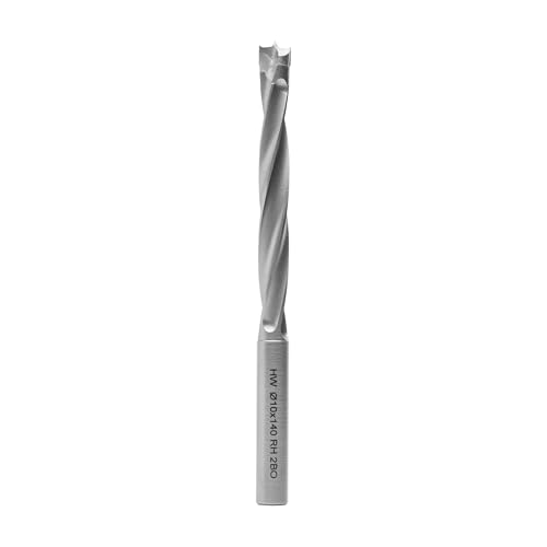 ENT 26405 Holzspiralbohrer mit HW-Kopf, Schaft (S) 10 mm, Durchmesser (D) 10 mm, NL 90 mm, L 140 mm von ENT European Norm Tools