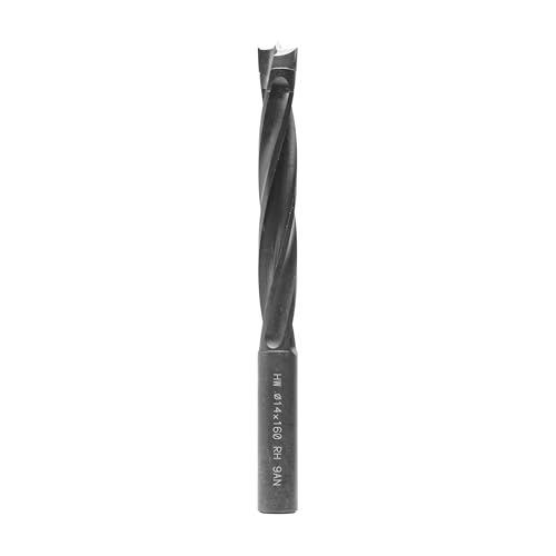 ENT 26409 Holzspiralbohrer mit HW-Kopf, Schaft (S) 14 mm, Durchmesser (D) 14 mm, NL 105 mm, L 160 mm von ENT European Norm Tools