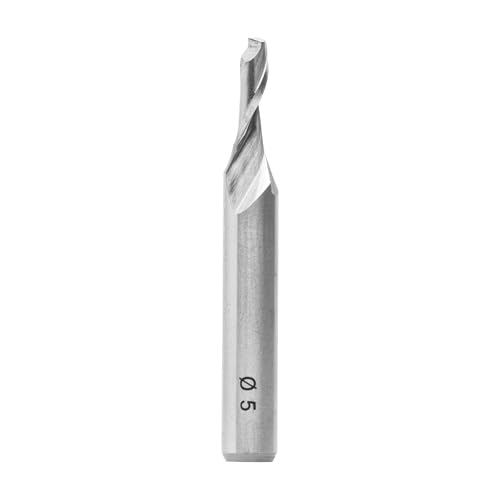 ENT 30002 Spiral-Bohrnutenfräser HS, Schaft (S) 8 mm, Durchmesser (D) 5 mm, NL 12 mm, Z1, GL 60 mm von ENT European Norm Tools