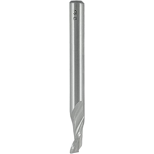 ENT 30009 Spiral-Bohrnutenfräser HS, Schaft (S) 8 mm, Durchmesser (D) 10 mm, NL 14 mm, Z1, GL 80 mm von ENT European Norm Tools