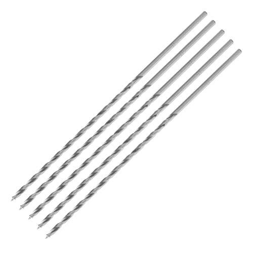 ENT 50403 HSS-G Holzspiralbohrer Ø 3 mm im 5er-Pack, extra lang 150 mm, mit Zentrierspitze und Vorschneider, NL 100, Schaft zylindrisch ENT 50403 HSS-G Holzspiralbohrer Ø 3 mm im 5er-Pack, extra lang 150 mm, mit Zentrierspitze und Vorschneider, NL 100, Schaft zylindrisch von ENT European Norm Tools