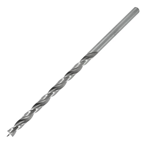 ENT 50406 Holzspiralbohrer Ø 6 mm, extra lang 150 mm, HSS-G, mit Zentrierspitze und Vorschneider, NL 100 mm, Schaft zylindrisch von ENT European Norm Tools