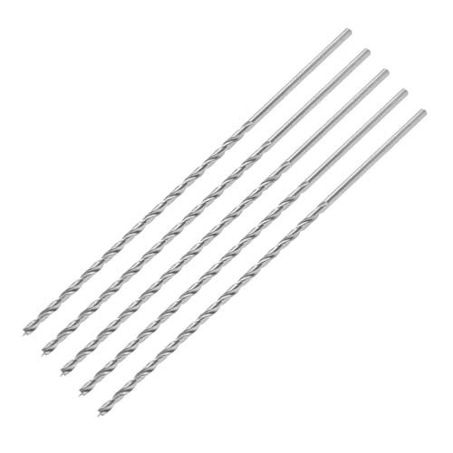ENT 50444 Holzspiralbohrer Ø 4 mm im 5er-Pack, extra lang 200 mm, HSS-G, mit Zentrierspitze und Vorschneider, NL 135, Schaft zylindrisch ENT 50444 Holzspiralbohrer Ø 4 mm im 5er-Pack, extra lang 200 mm, HSS-G, mit Zentrierspitze und Vorschneider, NL 135, Schaft zylindrisch von ENT European Norm Tools