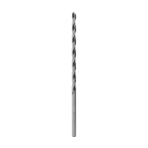 ENT 50447 Holzspiralbohrer Ø 7 mm, extra lang 200 mm, HSS-G, mit Zentrierspitze und Vorschneider, D 7 x NL 135 x GL 200mm, Schaft zylindrisch von ENT European Norm Tools