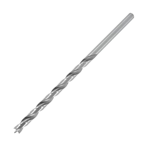 ENT 50465 Holzspiralbohrer Ø 6,5 mm, extra lang 150 mm, HSS-G, mit Zentrierspitze und Vorschneider, NL 100 mm, Schaft zylindrisch von ENT European Norm Tools