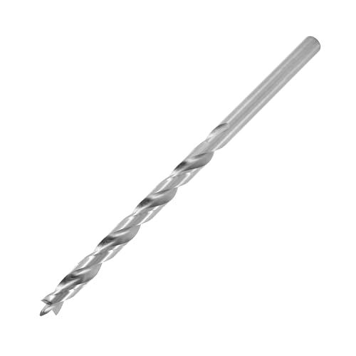 ENT 50475 Holzspiralbohrer Ø 7,5 mm, extra lang 150 mm, HSS-G, mit Zentrierspitze und Vorschneider, NL 100 mm, Schaft zylindrisch von ENT