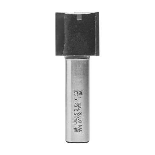 ENT European Norm Tools Nutfräser HW, Schaft 12 mm, Durchmesser 22 mm, Nutzlänge 20 mm, Schaftlänge 40 mm, Gesamtlänge 60 mm, mit HW Grundschneide von ENT European Norm Tools