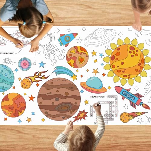 Giant Party Coloring Poster, 30 x 72 Inches Jumbo Coloring Banner/Table Cover for School Parties, Birthday Party, Special Events Decoration (Raum) von ENTHUR