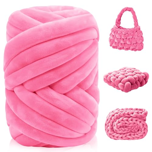 Dicke Wolle Garn 500g Sperrige Armstricken Wolle Handstrickgarn XXL T-Shirt Garn für DIY Tasche Decke Körbe Kissen Haustiernester Kunsthandwerk Dicke Wolle Garn 500g Sperrige Armstricken Wolle Handstrickgarn XXL T-Shirt Garn für DIY Tasche Decke Körbe Kissen Haustiernester Kunsthandwerk von ENUTROF