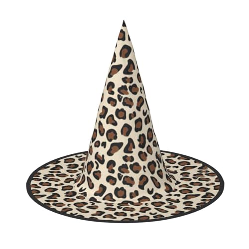 ENVEED Bezaubernder Halloween-Hut mit Leopardenmuster – einzigartiger Hexenhut für temperamentvolle Halloween-Kostüme von ENVEED