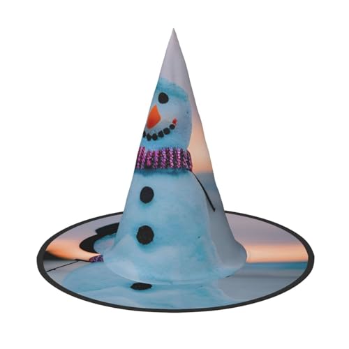 ENVEED Bezaubernder Halloween-Hut mit Schneemann, einzigartiger Hexenhut für temperamentvolle Halloween-Kostüme von ENVEED