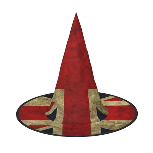 ENVEED Bezaubernder Halloween-Hut mit britischer Flagge – einzigartiger Hexenhut für temperamentvolle Halloween-Kostüme von ENVEED