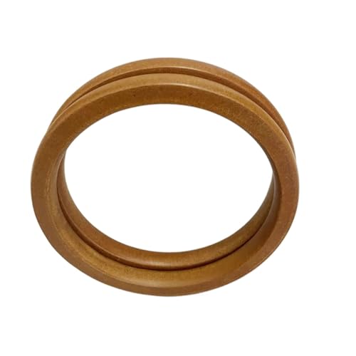 ENWWCH 4 Stück Taschengriffe aus Holz, DIY-Handgemachtes Taschenzubehör for Umhängetaschen, Geldbörsen und Handtaschen, robust und stilvoll Für Die Geldbeutelherstellung(Light Coffee) von ENWWCH