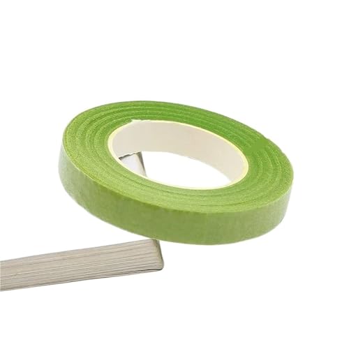 ENWWCH 6 Rollen Blumenzucht Selbstklebendes Blumenstrauß-Blumenstiel-Papierband Geschenkband DIY Blumendekor for Floristen Hochzeitsfeier Requisiten Für Floristik(Light green) von ENWWCH