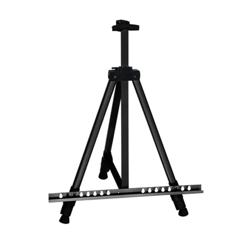 ENWWCH Kunst Staffeleiständer 63-Zoll-Kunst-Staffelei-Ständer aus Aluminiumlegierung, Display-Staffelei-Ständer for Bodentischplatte for Anzeigen von Gemälden und Zeichnungen Für Malerei(Black) von ENWWCH