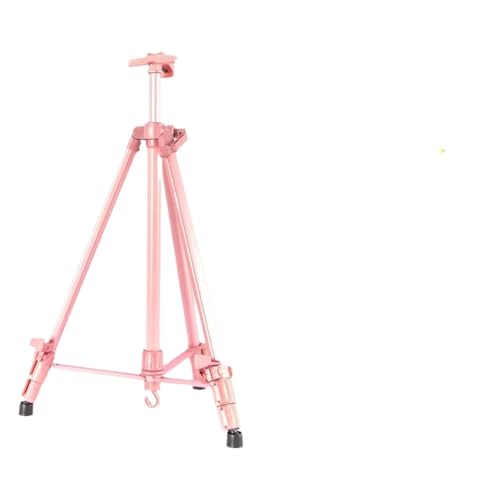 ENWWCH Kunst Staffeleiständer Kunst-Staffelei-Ständer, Malerei-Staffelei-Ständer, Stativ for Malen und Ausstellen, Kunst-Poster-Staffelei aus Aluminium Für Malerei(Pink) von ENWWCH