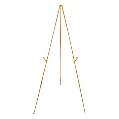 ENWWCH Kunst Staffeleiständer Malerei Display Stand Einstellbare Höhe Anti-Slip Solide Zusammenklappbare Feste Poster Metall Hochzeit Staffelei Stehen Die Party Für Malerei(Golden) von ENWWCH