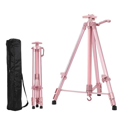 Kunst Staffeleiständer Faltbarer Reise-Aluminiumlegierungs-justierbarer tragbarer Skizzen-Staffelei-Ständer aus Metall for den Innen- und Außenbereich for Künstlermalerei Für Malerei(Metal Pink C) Kunst Staffeleiständer Faltbarer Reise-Aluminiumlegierungs-justierbarer tragbarer Skizzen-Staffelei-Ständer aus Metall for den Innen- und Außenbereich for Künstlermalerei Für Malerei(Metal Pink C) von ENWWCH