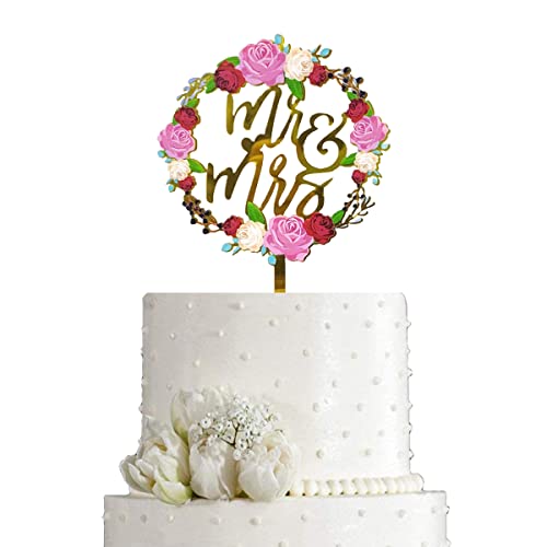 ENYACOS Cake Topper Hochzeit，Mr & Mrs Deko Hochzeit ，Tortendeko Hochzeit，Hochzeitstorte Deko ，Tortenfigur Hochzeit ，Hochzeitstortenfiguren，Hochzeitstorte ，Tortenstecker Hochzeit (A) von ENYACOS