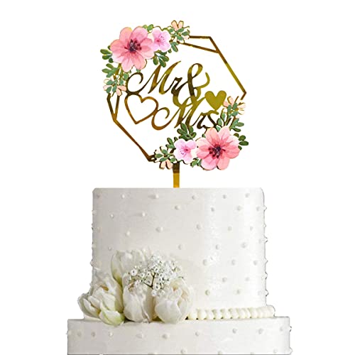 ENYACOS Cake Topper Hochzeit，Mr & Mrs Deko Hochzeit ，Tortendeko Hochzeit，Hochzeitstorte Deko ，Tortenfigur Hochzeit ，Hochzeitstortenfiguren，Hochzeitstorte ，Tortenstecker Hochzeit (D) von ENYACOS