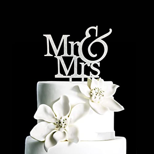 ENYACOS cake topper hochzeit tortendeko hochzeit mr & mrs deko hochzeit hochzeitstorte deko mr und mrs deko tortendeko hochzeitstorte tortenstecker hochzeit torten topper hochzeit (D) von ENYACOS