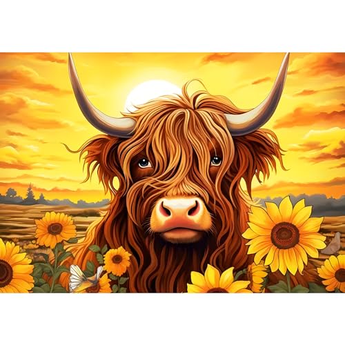 EOBROMD 5D Diamant Painting Bilder Erwachsene Kuh, Diamond Painting Erwachsene Sonnenblume, DIY Diamond Painting Bilder Diamant Malerei Tiere Set für Wanddekoration 30x40 cm EOBROMD 5D Diamant Painting Bilder Erwachsene Kuh, Diamond Painting Erwachsene Sonnenblume, DIY Diamond Painting Bilder Diamant Malerei Tiere Set für Wanddekoration 30x40 cm von EOBROMD