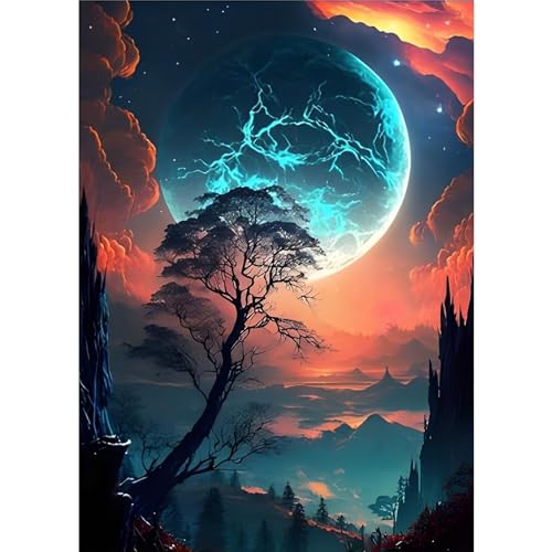EOBROMD Diamond Painting Erwachsene Abend-Sonnenuntergang, 5D Diamant Painting Bilder Erwachsene, DIY Diamond Painting Bilder Diamant Malerei Set für Wanddekoration 30x40cm EOBROMD Diamond Painting Erwachsene Abend-Sonnenuntergang, 5D Diamant Painting Bilder Erwachsene, DIY Diamond Painting Bilder Diamant Malerei Set für Wanddekoration 30x40cm von EOBROMD