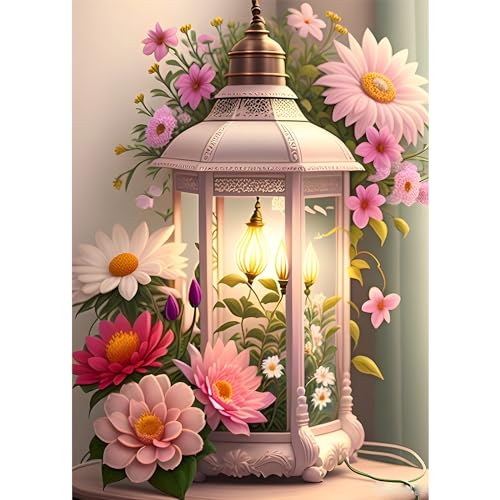 EOBROMD Diamond Painting Erwachsene Blumen, 5D Diamant Painting Bilder Erwachsene Windlichter, DIY Diamond Painting Bilder Diamant Malerei Set für Wanddekoration 30x40cm EOBROMD Diamond Painting Erwachsene Blumen, 5D Diamant Painting Bilder Erwachsene Windlichter, DIY Diamond Painting Bilder Diamant Malerei Set für Wanddekoration 30x40cm von EOBROMD