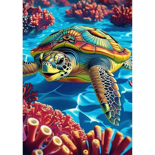 EOBROMD Diamond Painting Erwachsene Schildkröte, 5D Diamant Painting Bilder Tiere, DIY Diamant Malerei Set für Wanddekoration 30x40cm EOBROMD Diamond Painting Erwachsene Schildkröte, 5D Diamant Painting Bilder Tiere, DIY Diamant Malerei Set für Wanddekoration 30x40cm von EOBROMD