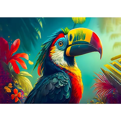 EOBROMD Diamond Painting Erwachsene Tucano, 5D Diamant Painting Bilder Erwachsene Tiere, DIY Diamond Painting Bilder Diamant Malerei Set für Wanddekoration 30x40cm EOBROMD Diamond Painting Erwachsene Tucano, 5D Diamant Painting Bilder Erwachsene Tiere, DIY Diamond Painting Bilder Diamant Malerei Set für Wanddekoration 30x40cm von EOBROMD