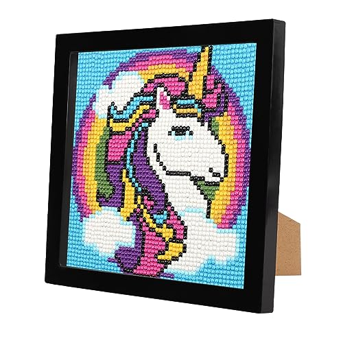 EOBROMD Einhörner Diamond Painting Kinder, Diamond Painting mit Rahmen, 5D Diamant Painting Bilder Kinder Tiere, Diamant Painting Bilder Arts Craft für Home Decor Geschenk 18x18cm EOBROMD Einhörner Diamond Painting Kinder, Diamond Painting mit Rahmen, 5D Diamant Painting Bilder Kinder Tiere, Diamant Painting Bilder Arts Craft für Home Decor Geschenk 18x18cm von EOBROMD