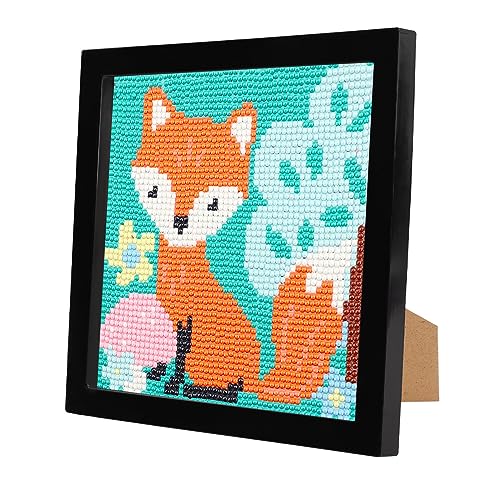 EOBROMD Fuchs Diamond Painting Kinder, Diamond Painting mit Rahmen, 5D Diamant Painting Bilder Kinder Tiere, Diamant Painting Bilder Arts Craft für Home Decor Geschenk 18x18cm von EOBROMD