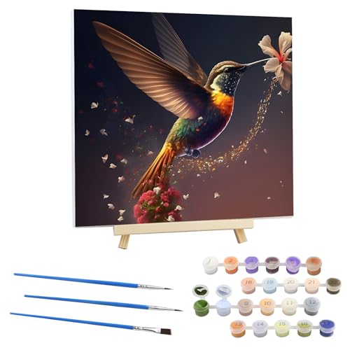EOBROMD Malen Nach Zahlen Erwachsene mit Rahmen Kolibri, Blume Malen nach Zahlen mit Faltenfreie Leinwand und Holzstaffelei, DIY Fantasie Handgemalt Ölgemälde Kit für Anfänger Als Geschenk 30x30cm EOBROMD Malen Nach Zahlen Erwachsene mit Rahmen Kolibri, Blume Malen nach Zahlen mit Faltenfreie Leinwand und Holzstaffelei, DIY Fantasie Handgemalt Ölgemälde Kit für Anfänger Als Geschenk 30x30cm von EOBROMD