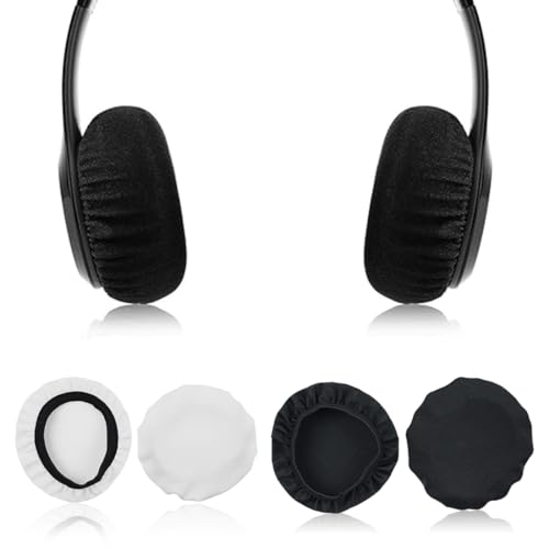 EODKSE 4er Set waschbare, Dehnbare Strickstoff-Abdeckungen für Kopfhörer-Ohrpolster, Passend für Ohrmuscheln von 9-10,5cm Durchmesser, Ideal als Earpads Cover für Headsets und Kopfhörer, von EODKSE
