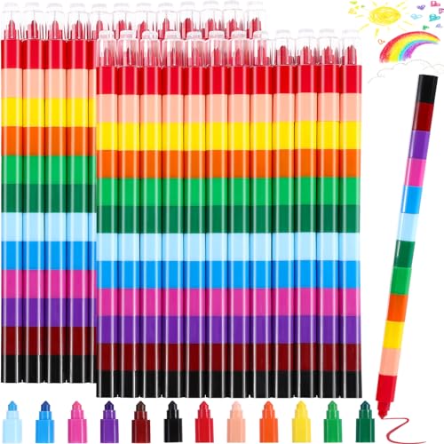 EOGRFW 28 Stück Stapelbare Buntstifte Kinder, 12 Farben Wachsmalstifte für Junge Mädchen, Baustein Buntstifte für Kinder, Ideal als Mitgebsel Kindergeburtstag Party Kleine Geschenke EOGRFW 28 Stück Stapelbare Buntstifte Kinder, 12 Farben Wachsmalstifte für Junge Mädchen, Baustein Buntstifte für Kinder, Ideal als Mitgebsel Kindergeburtstag Party Kleine Geschenke von EOGRFW