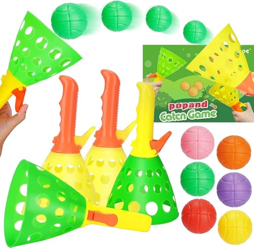 EOGRFW Fangballspiel für Kinder,Fangball-Spiel mit 4 Fangbecher und 6 Bälle,Outdoor Spiele für Kinder,Ballspiel für Garten,Park,Strand,Hinterhof,Kindergeburtstag Mitbringsel EOGRFW Fangballspiel für Kinder,Fangball-Spiel mit 4 Fangbecher und 6 Bälle,Outdoor Spiele für Kinder,Ballspiel für Garten,Park,Strand,Hinterhof,Kindergeburtstag Mitbringsel von EOGRFW