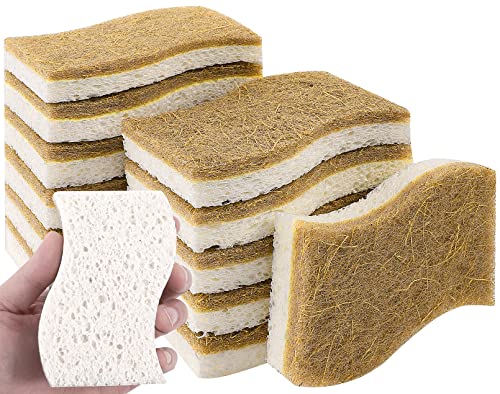 EOGRFW Spülschwamm Nachhaltig,12 Stück Küchenschwamm,Natur Kokos Geschirrschwamm Scheuer,Küchenschwamm,Naturschwamme,Putzschwamm für Küche,Wiederverwendbar und Nachhaltig,Kratzfrei EOGRFW Spülschwamm Nachhaltig,12 Stück Küchenschwamm,Natur Kokos Geschirrschwamm Scheuer,Küchenschwamm,Naturschwamme,Putzschwamm für Küche,Wiederverwendbar und Nachhaltig,Kratzfrei von EOGRFW